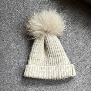 Fur Pom Pom Beanie